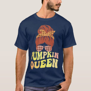 T-shirt Drôle CITROUILLE QUEEN Halloween Carver Lady Autom