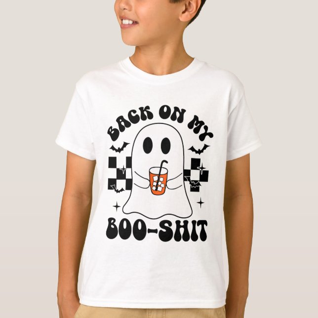 T-shirt Drôle Ck Sur Mon Boo - Mignonne Ghost Halloween Éf (Devant)