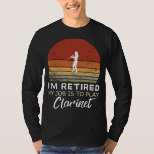 T-shirt Drôle Clarinet retraite Tee - Humour musical !