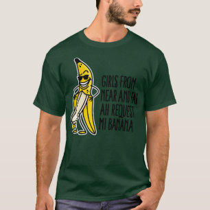 T-shirt Drôle clignotant banane chute défi banane chanson