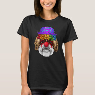 T-shirt Drôle Clown Shih Tzu Circus Costume de Carnaval Ch