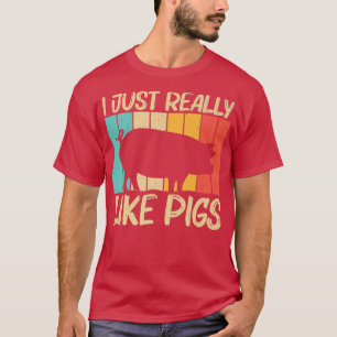 T-shirt Drôle Cochon Conception Pour Hommes Femmes Cochon
