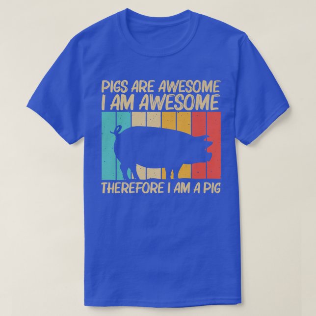 T-shirt Drôle Cochon Conception Pour Hommes Femmes Cochon  (Design devant)