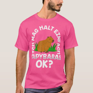 T-shirt Drôle Cochon D'Eau Dit Capybara