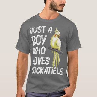T-shirt Drôle Cockatiel Cadeau Pour Garçons Enfants Parrot