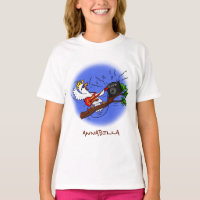Drôle cockatoo jouant de la guitare rock dessin an