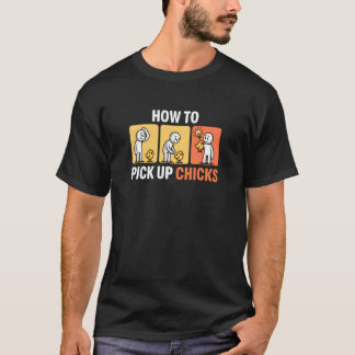 T-shirt Drôle Comment Draguer les Filles Humour Rentrée Sc