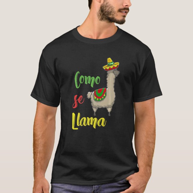 T-shirt Drôle Como Se Llama  Cinco De Mayo Mexicain (Devant)