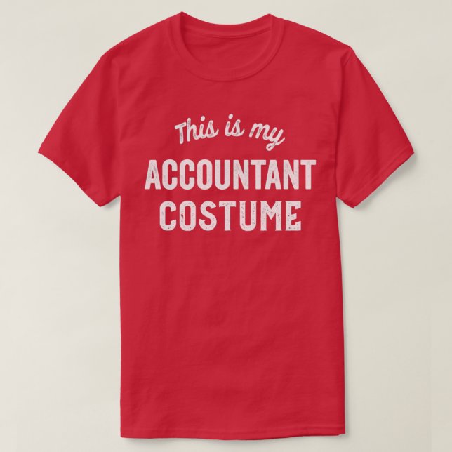 T-shirt Drôle comptable Lazy Halloween Costume Easy Accou (Design devant)