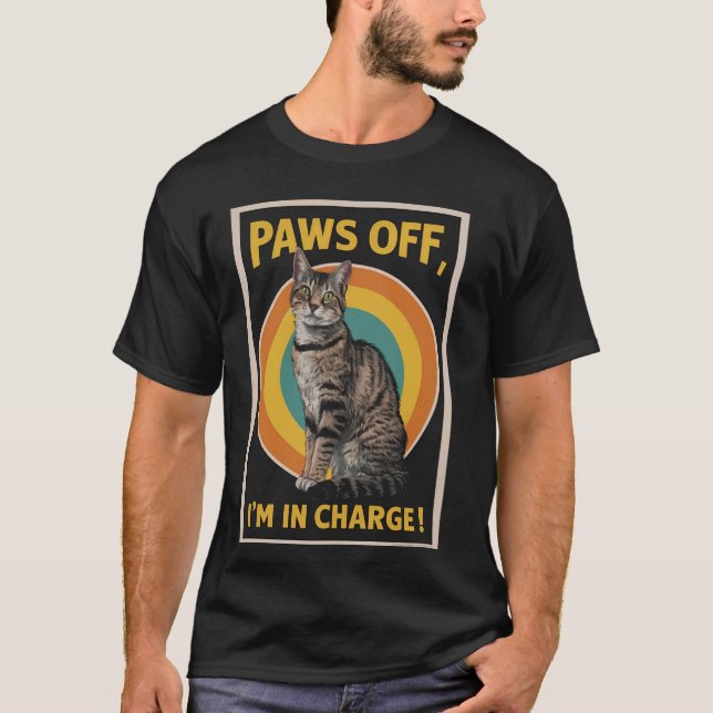 T-shirt Drôle conception de chats J'ai charge le chat du B (Devant)