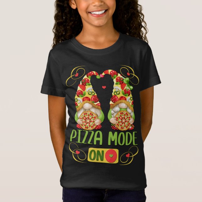 T-Shirt Drôle Conception De Pizza Pour L'Été Italien Avec  (Devant)