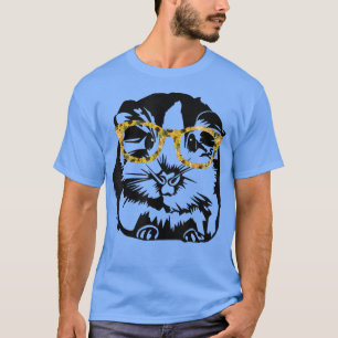 T-shirt Drôle Conception de porc de Guinée pour hommes fem