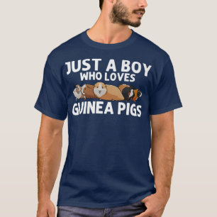 T-shirt Drôle Conception de porc Guinée pour garçons Homme