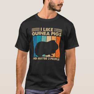 T-shirt Drôle Conception de porc Guinée pour hommes Femmes
