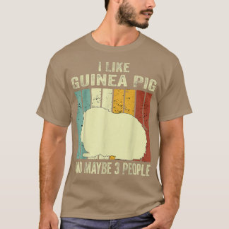 T-shirt Drôle Conception de porc Guinée pour hommes Femmes