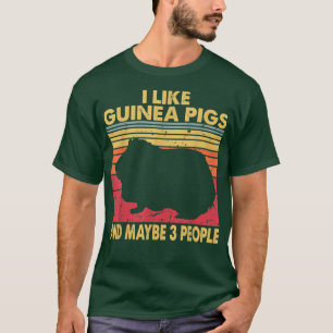 T-shirt Drôle Conception de porc Guinée pour hommes femmes
