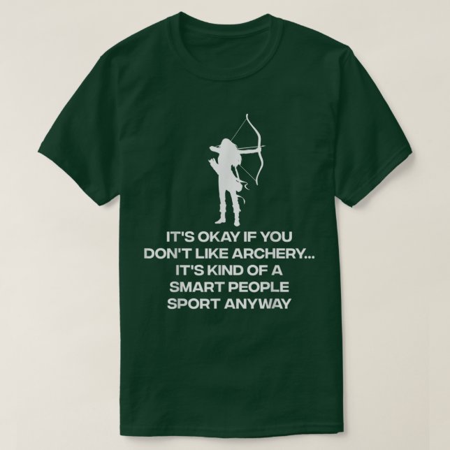 T-shirt Drôle Conception de tir à l'arc pour hommes femmes (Design devant)