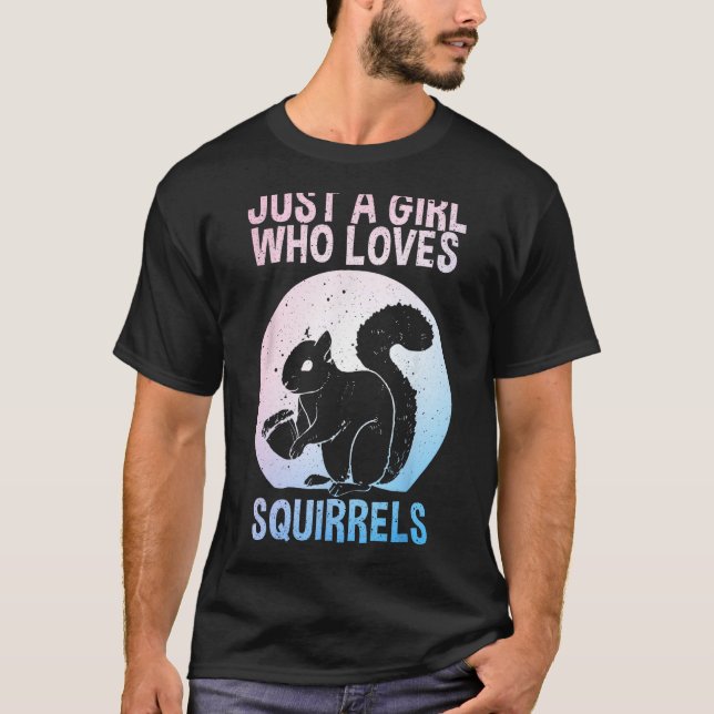 T-shirt Drôle Conception d'écureuil pour filles femmes mam (Devant)