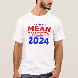 T-shirt Drôle Conception Électorale Moyenne Tweets 2024, V