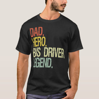 T-shirt Drôle conducteur de bus papa