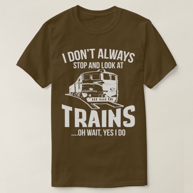 T-shirt Drôle Conducteur de train cadeau 18 (Design devant)
