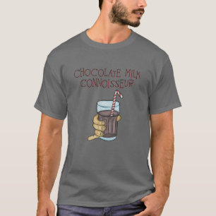 T-shirt Drôle Connoisseur de lait au chocolat