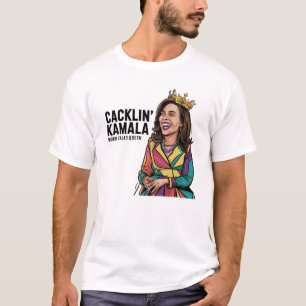 T-shirt Drôle contre Kamala Harris riant la politique