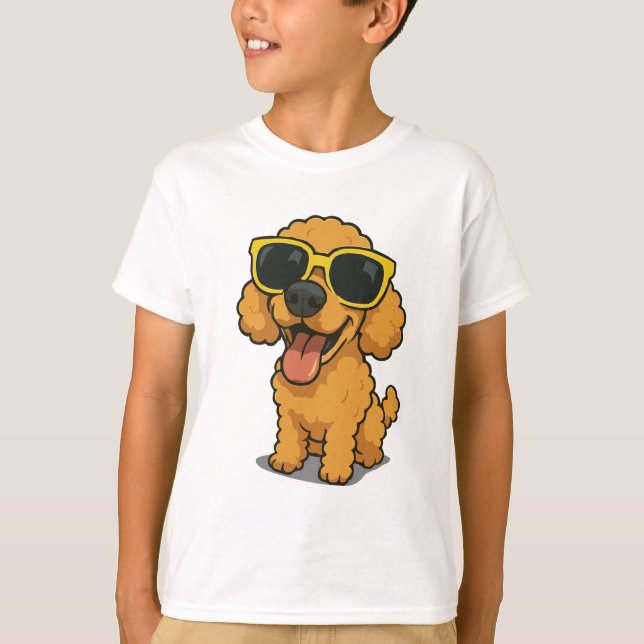 T-shirt Drôle Cool chien enfants (Devant)