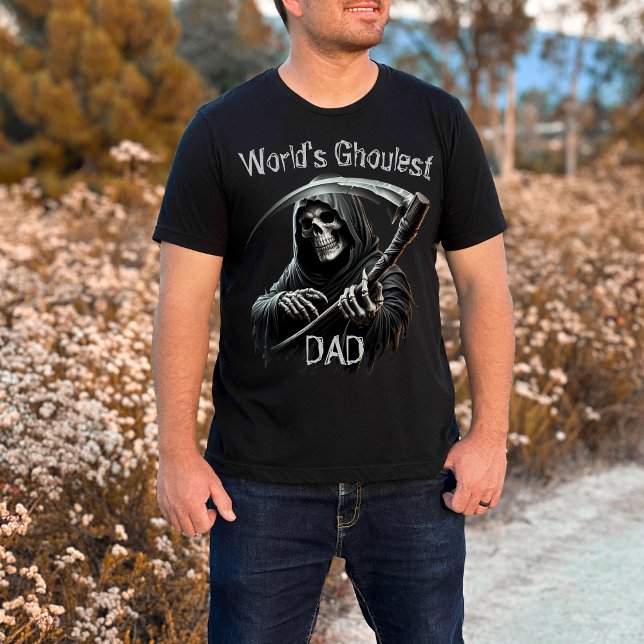 T-shirt Drôle Cool Faucheuse Noir Papa le plus flippant du (Créateur téléchargé)
