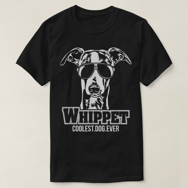 T-shirt Drôle Cool WHIPPET cadeau    dogtee  (Design devant)
