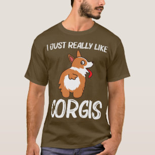 T-shirt Drôle Corgi Design pour hommes femmes chien animal
