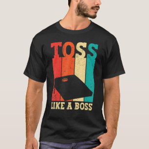 T-shirt Drôle Cornhole Corn Trou Rétro Tose Comme Un Patro