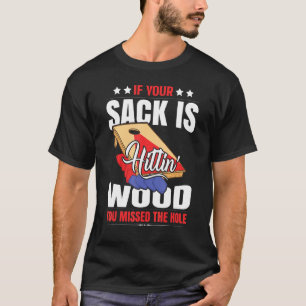 T-shirt Drôle Cornhole Dit Bean Bag Cornhole Tourname