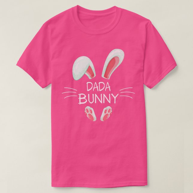 T-shirt Drôle Costume de Pâques Matching mignon Dada Bunny (Design devant)
