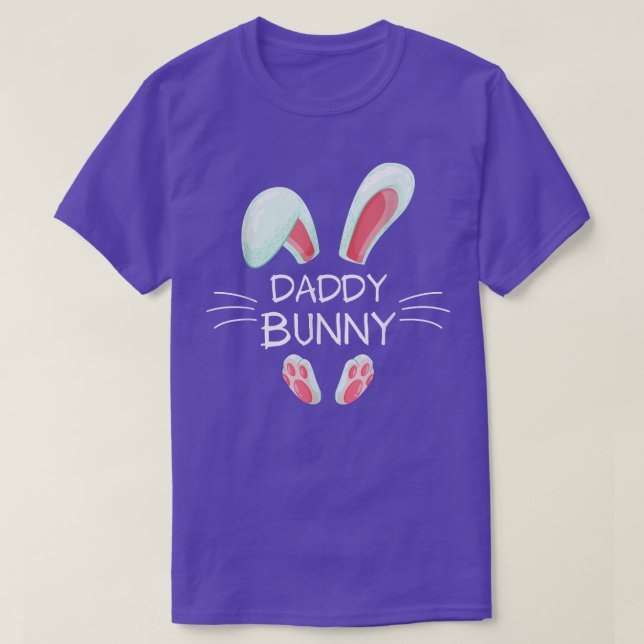 T-shirt Drôle Costume de Pâques Matching mignon Daddy Bunn (Design devant)