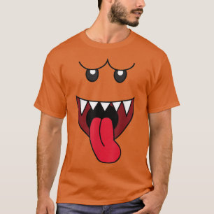T-shirt Drôle Costume Fantôme Boo Visage Effrayant Hallowe