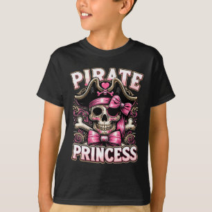 T-shirt Drôle Costume Halloween Pirate Princesse Coquette