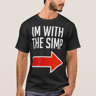 T-shirt Drôle costume Simp, je suis avec le Simp