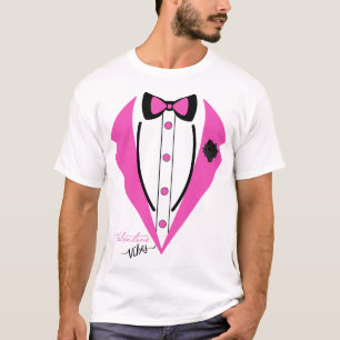 T-shirt Drôle Costume Tuxedo Valentine's Day Pink Tuxedo