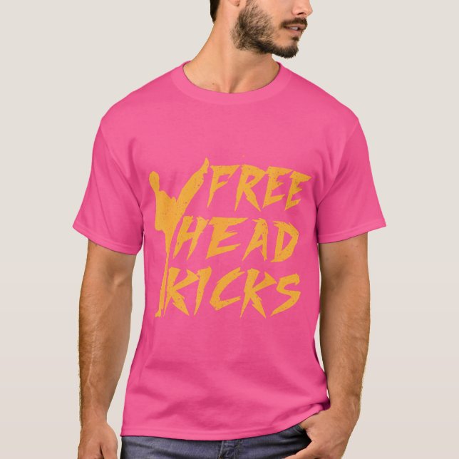 T-shirt Drôle coup de tête libre - Kung Fu (Devant)