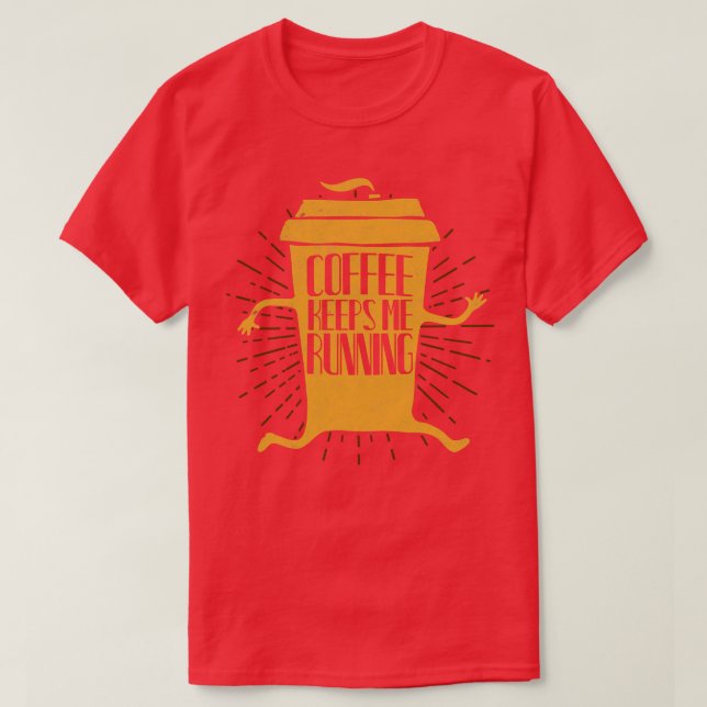 T-shirt Drôle Coupe de café en cours de lecture (Design devant)