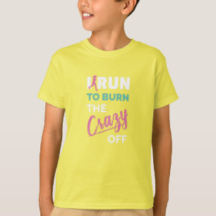 T-shirt Drôle Courir Je Cours Pour Brûler Le Fou