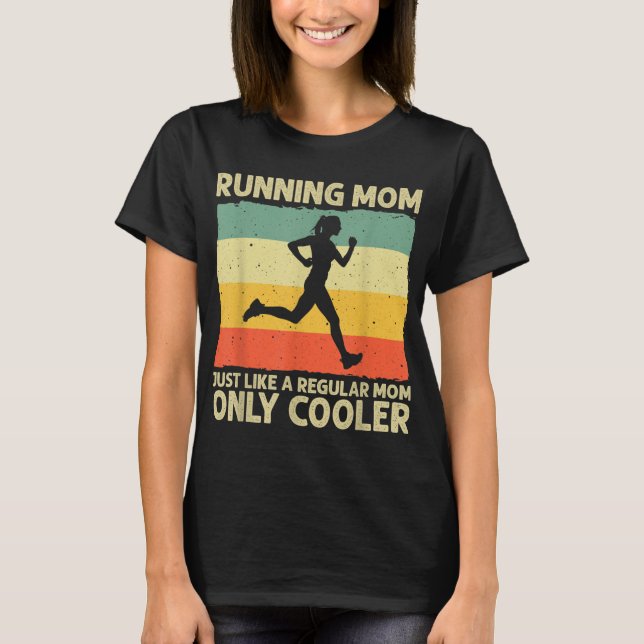 T-shirt Drôle Courir Pour Femmes Mère Marathoner Coureur C (Devant)