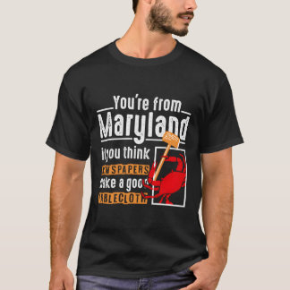 T-shirt Drôle Crabe bleu du Maryland Hommes Femmes Crabbin