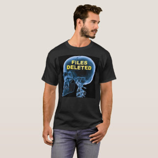 T-shirt drôle crâne fichiers supprimés