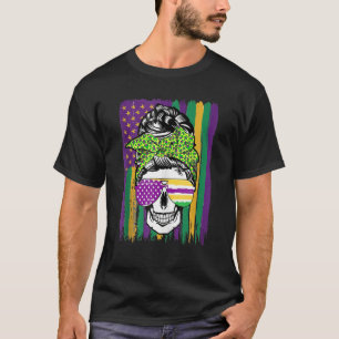 T-shirt Drôle Crâne Sugar Mardi Gras Party 2023 Costume