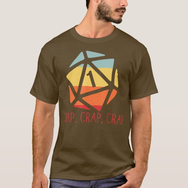 T-shirt Drôle Crap Crap Crap Crap Critique Fail Fumble Jeu (Devant)