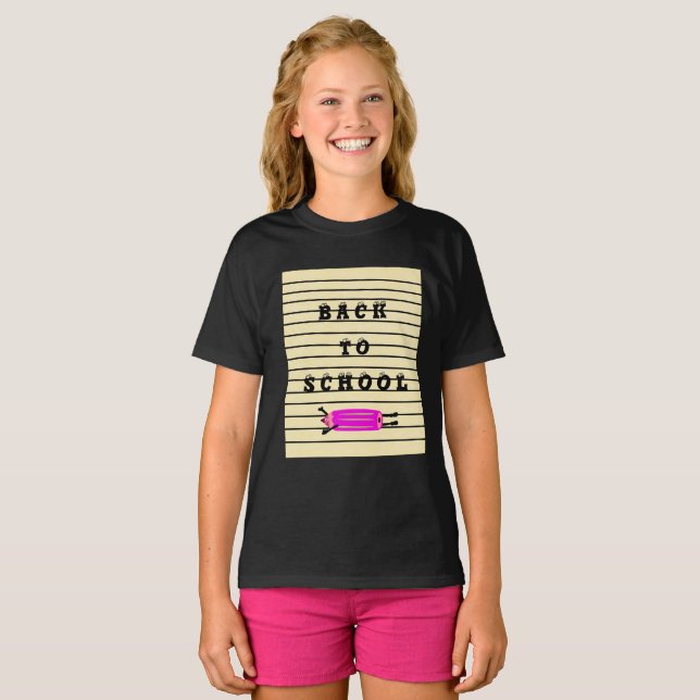T-shirt Drôle crayon volant (Devant entier)