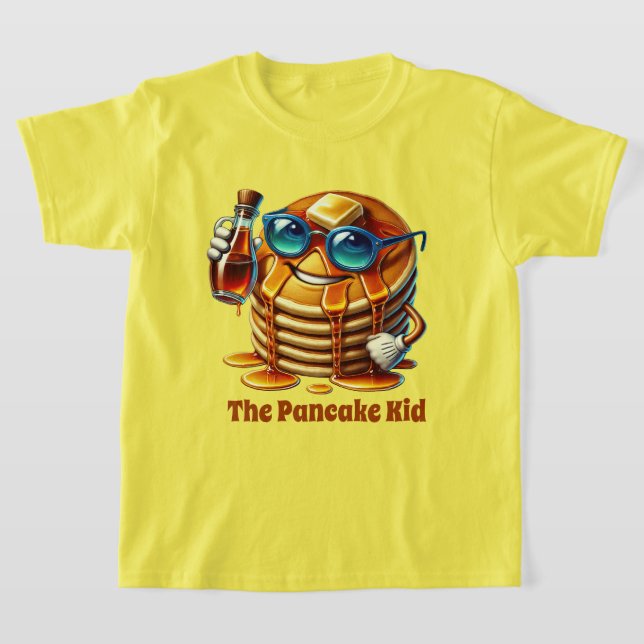 T-shirt Drôle crêpe enfant ajouter du texte (Poser)