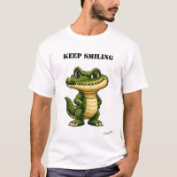 T-shirt drôle Crocodile Sourire